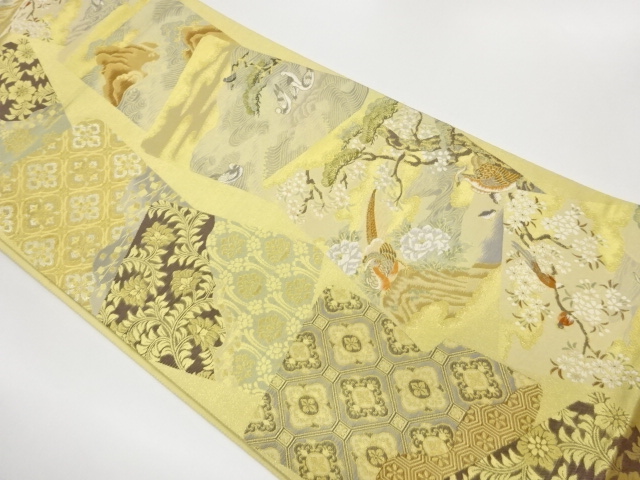 JAPANESE FUKURO OBI / WOVEN SHIKISHI PATTERN
